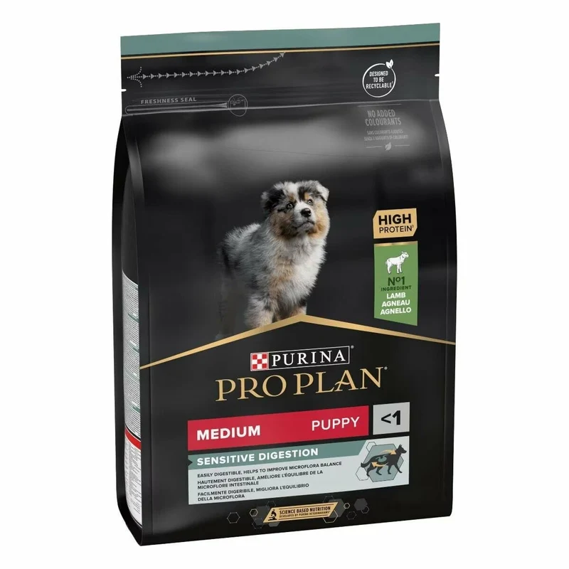 Purina Pro Plan Medium Puppy Sensitive Digestion Cibo Secco Con Agnello Per Cuccioli Taglia Media Sacco 3 kg