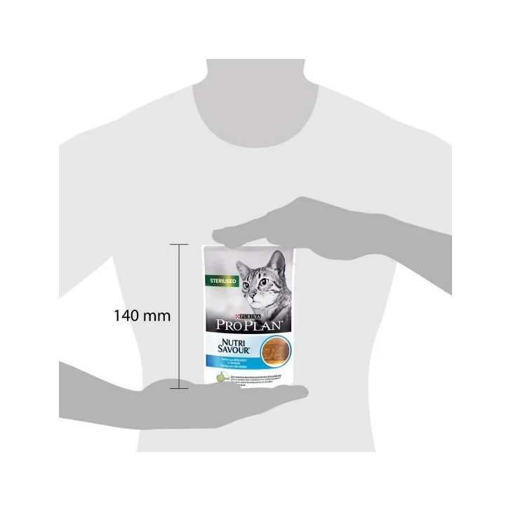 Purina Pro Plan Nutri Savour Sterilised Gatto Pezzetti Merluzzo In Mousse Bustina 85g