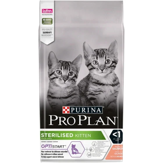 Purina Pro Plan Sterilised Kitten Crocchette Salmone Sacco 1,5kg