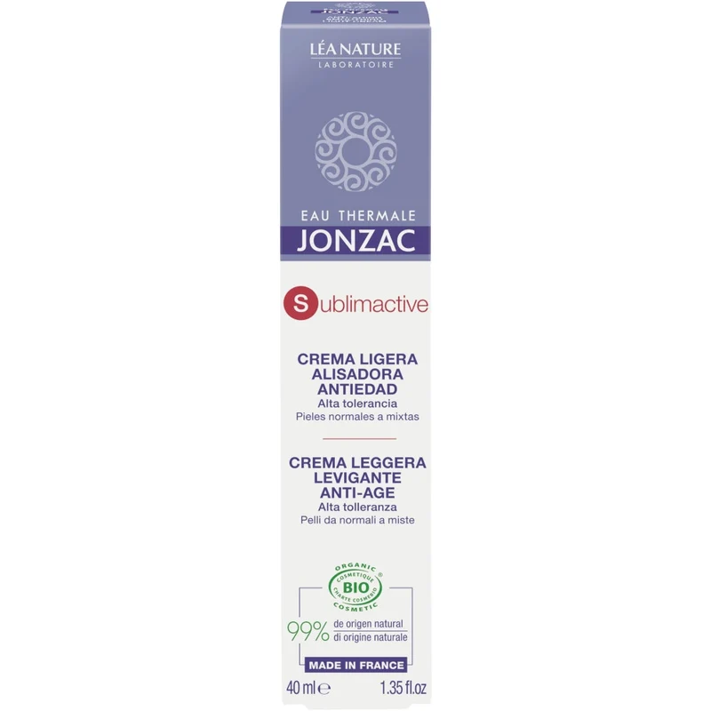 Eau Thermale Jonzac Crema Leggera Levigante Anti-Age Sublimactive Viso 40ml