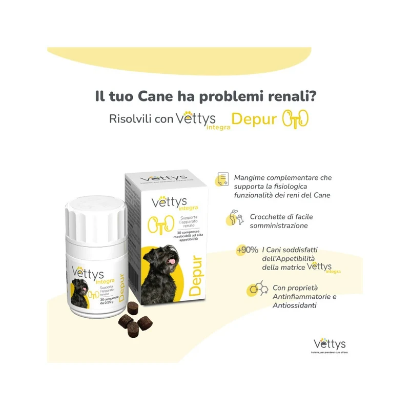 Vettys Integra Depur Per Cani 30 Compresse