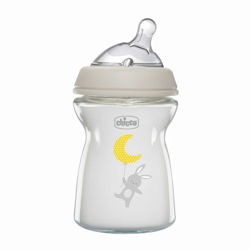 Chicco Biberon In Vetro Natural Feeling Flusso Lento 250ml 0M+