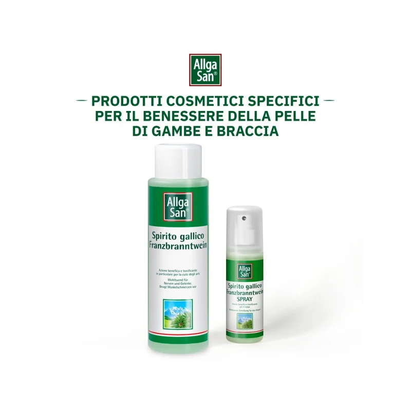 AllgaSan Spirito Gallico Spray Frizione Corpo Per Schiena 100ml