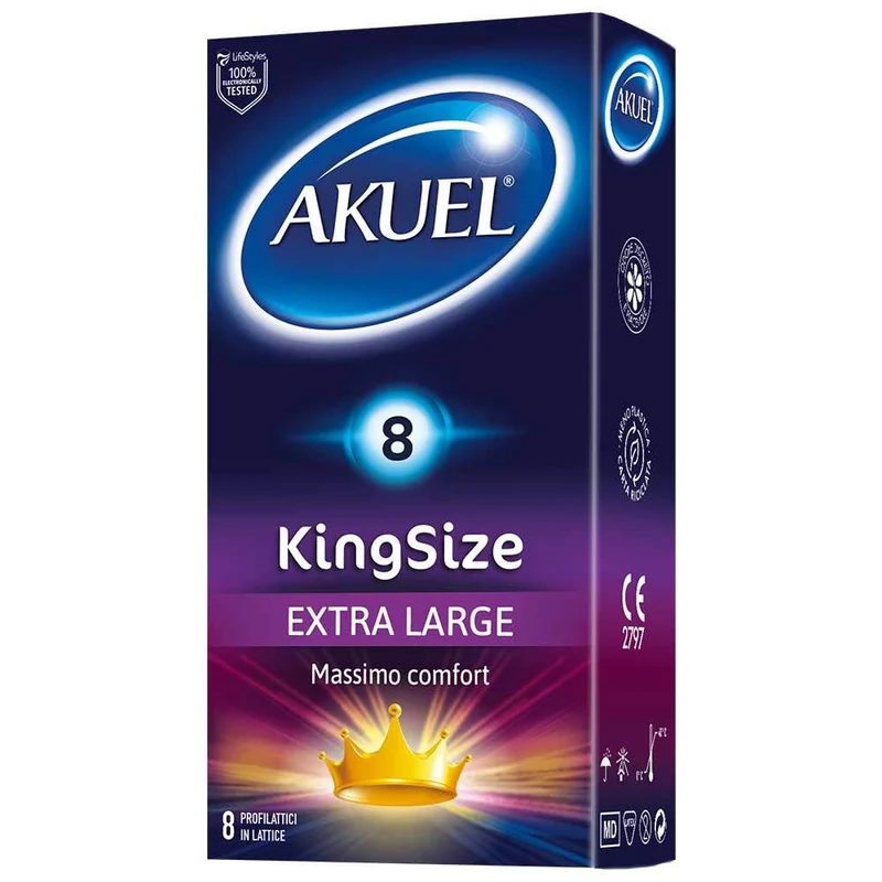 Akuel Impercettibile King Size 8 Preservativi