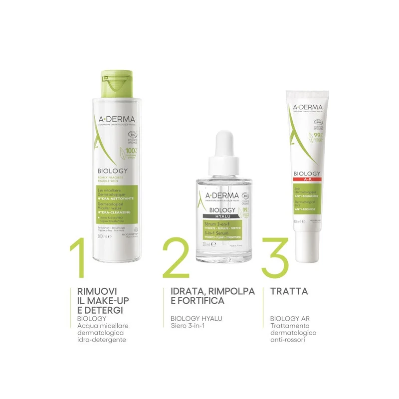 A-Derma Biology Hyalu Siero 3-in-1 Idratante 30ml