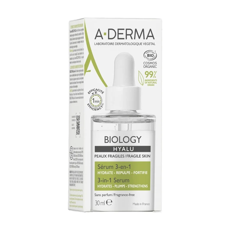 A-Derma Biology Hyalu Siero 3-in-1 Idratante 30ml