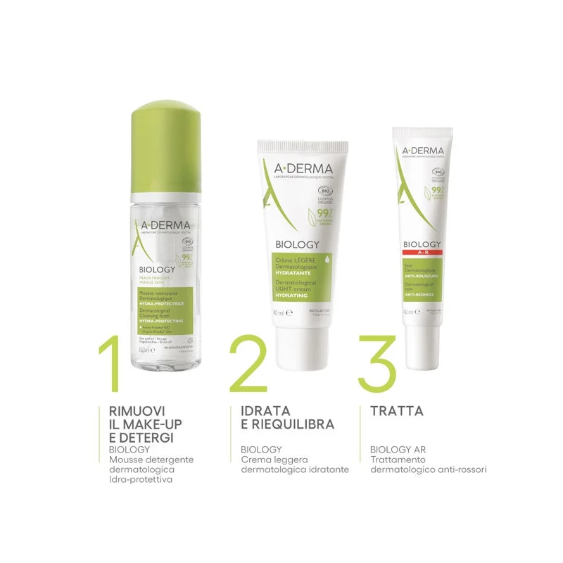 A-Derma Biology Mousse Detergente Dermatologica Idra-protettiva 150ml