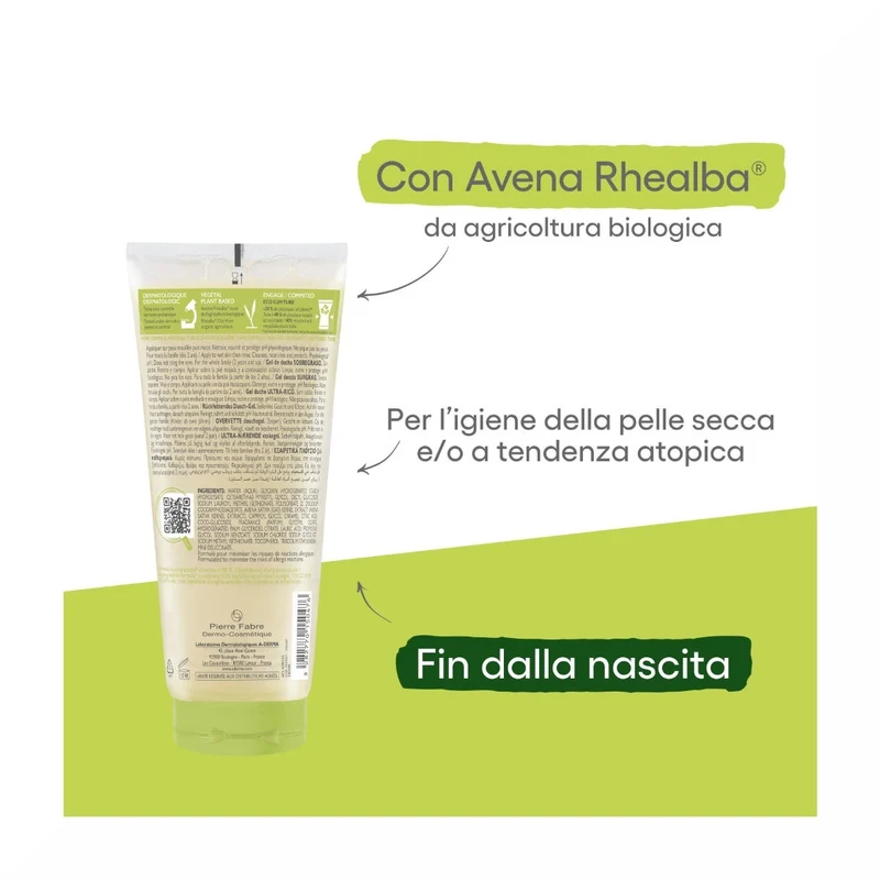 A-Derma Les Indispensables Gel Doccia Sugras 200ml