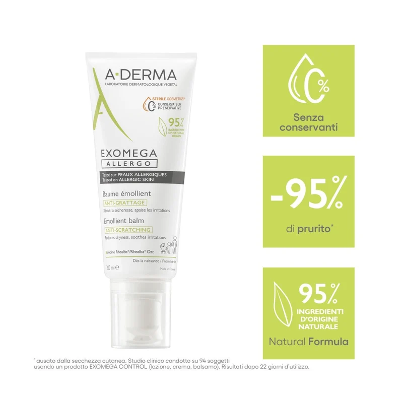 A-Derma Exomega Allergo Balsamo Emolliente 200ml