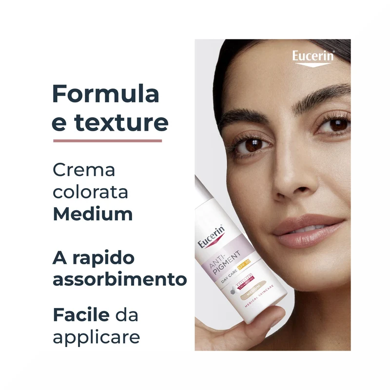 Eucerin Anti-Pigment Crema Giorno SPF 30 Colorata Medium 30ml