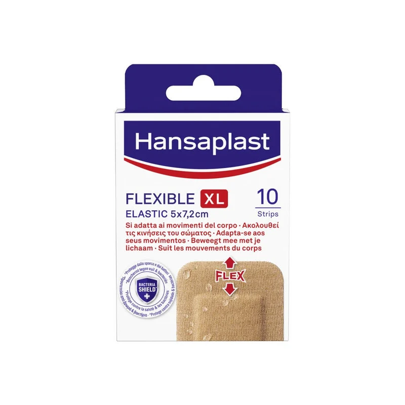 Hansaplast Cerotti Flexible XL Cerotti Medicazione Per Le Articolazioni 5x7,2cm 10 Pezzi