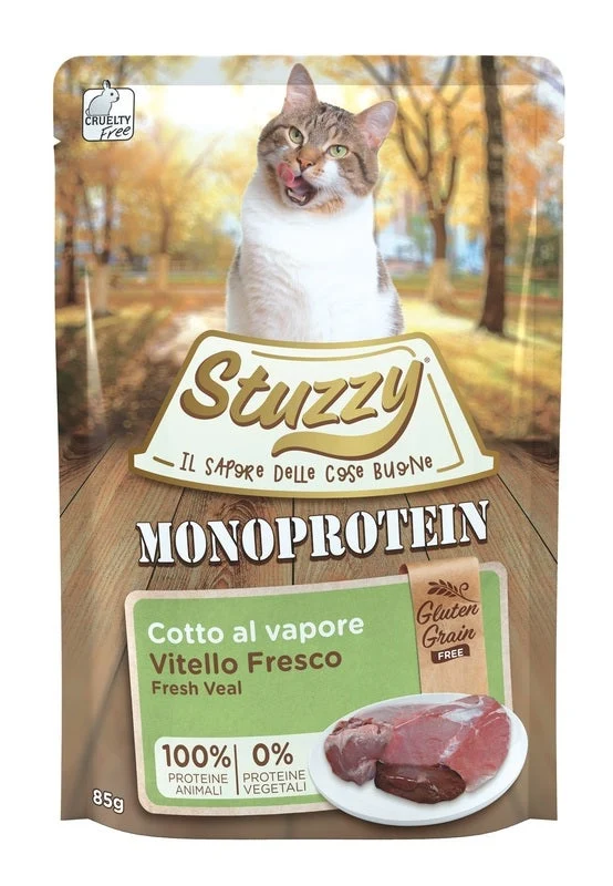 Stuzzy Monoprotein Bocconcini Con Vitello Per Gatti Adulti Bustina 85g