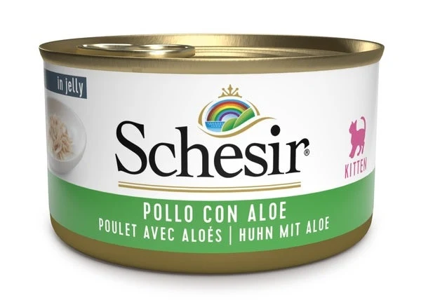 Schesir Pollo Con Aloe Cibo Umido Per Gattini Lattina 85g