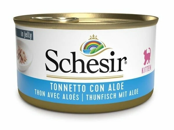 Schesir Tonnetto Con Aloe Cibo Umido Per Gattini Lattina 85g