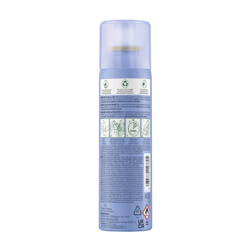 Klorane Shampoo Secco Volume Al Lino Bio 50ml
