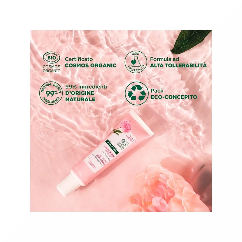 Klorane Crema Leggera Lenitiva alla Peonia Bio Pelle Sensibile 40ml