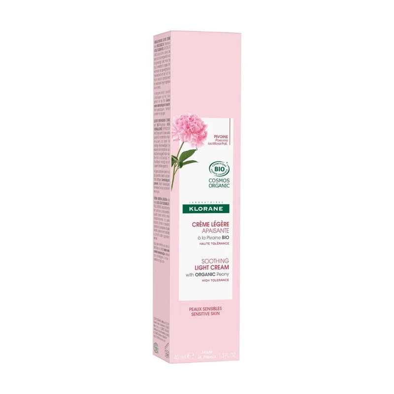 Klorane Crema Leggera Lenitiva alla Peonia Bio Pelle Sensibile 40ml