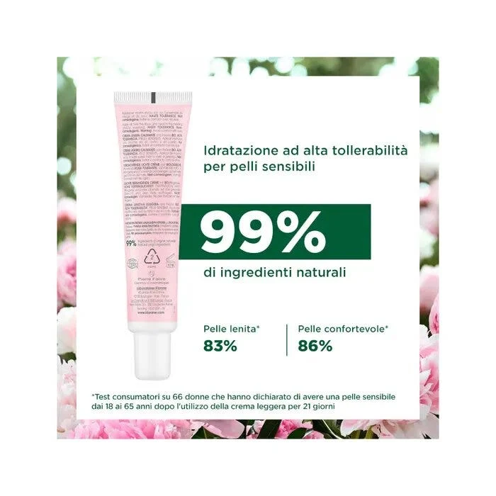 Klorane Crema Ricca Lenitiva alla Peonia Bio Pelle Sensibile/Secca 40ml