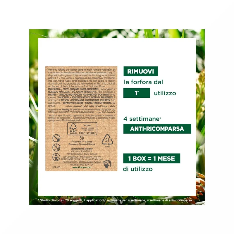 Klorane Maschera In Polvere Galanga 8x3g