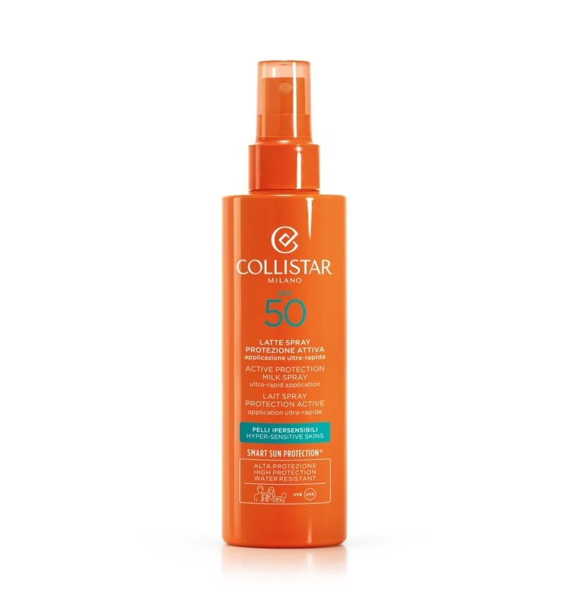 Collistar Latte Spray Protezione Attiva Pelli Ipersensibili SPF 50 Viso E Corpo 200ml