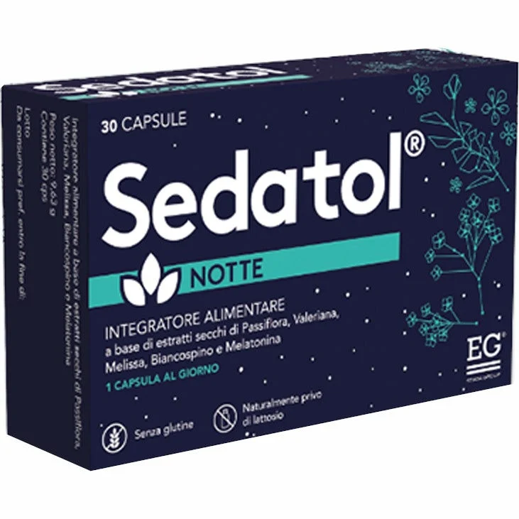 Sedatol Notte 30 Capsule - Integratore per il Sonno Sereno