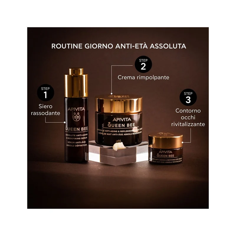 Apivita Queen Bee Night Crema Viso Notte Anti-Età Assoluta&Rimpolpante 50ml
