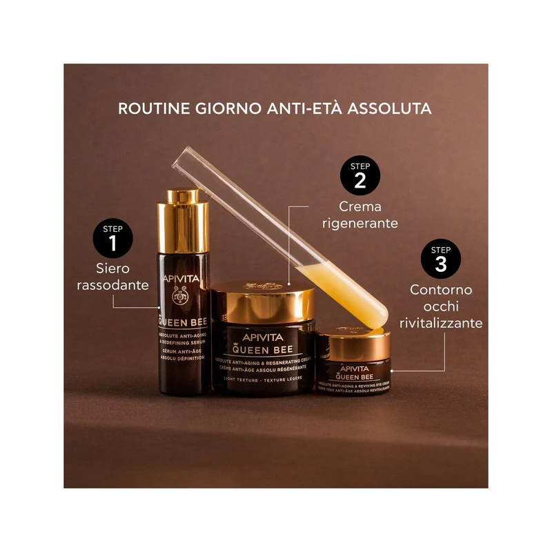 Apivita Queen Bee Light Crema Viso Anti-Età Assoluta&Rigenerante Texture Leggera 50ml