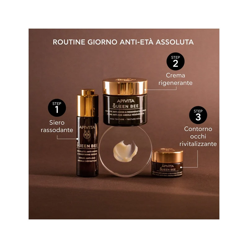 Apivita Queen Bee Rich Crema Viso Anti-Età Assoluta&Rigenerante Texture Ricca 50ml
