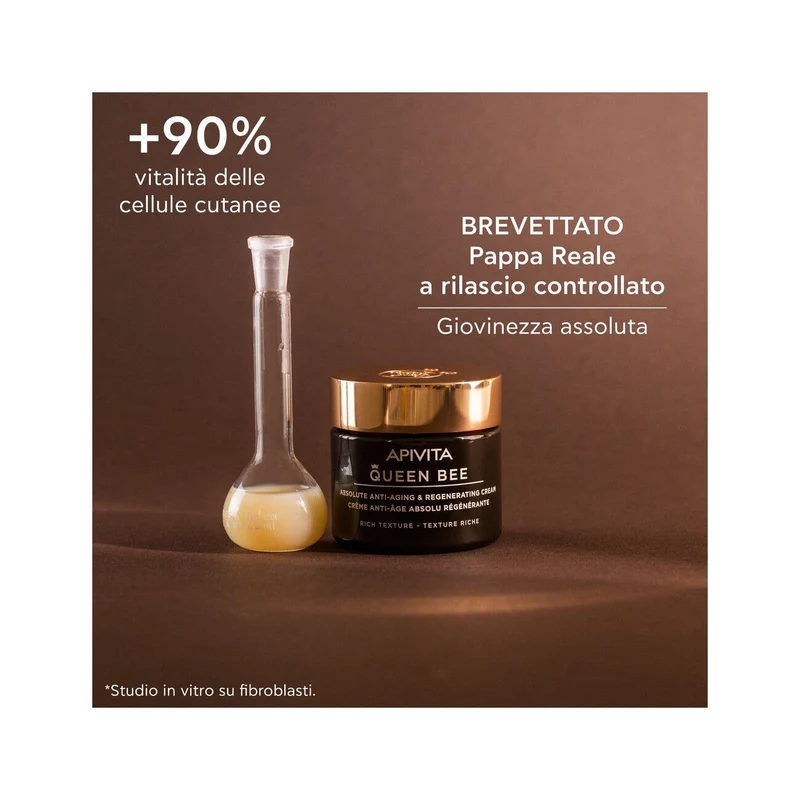 Apivita Queen Bee Rich Crema Viso Anti-Età Assoluta&Rigenerante Texture Ricca 50ml