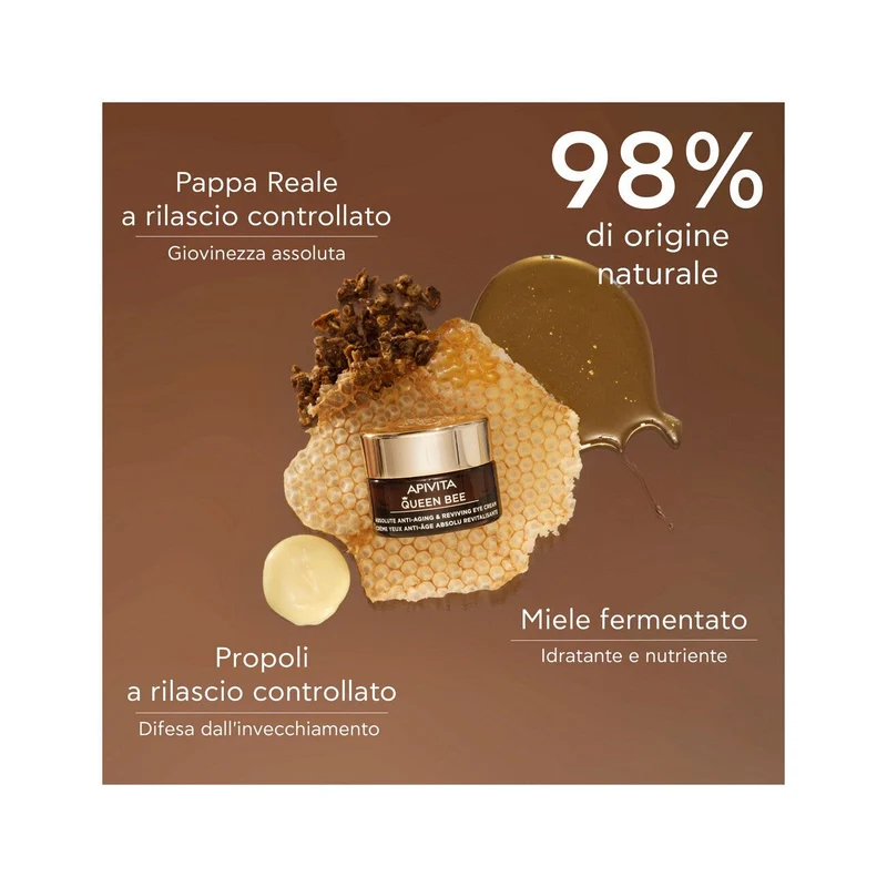 Apivita Queen Bee Eye Crema Occhi Anti-Età Assoluta&Rivitalizzante 15ml