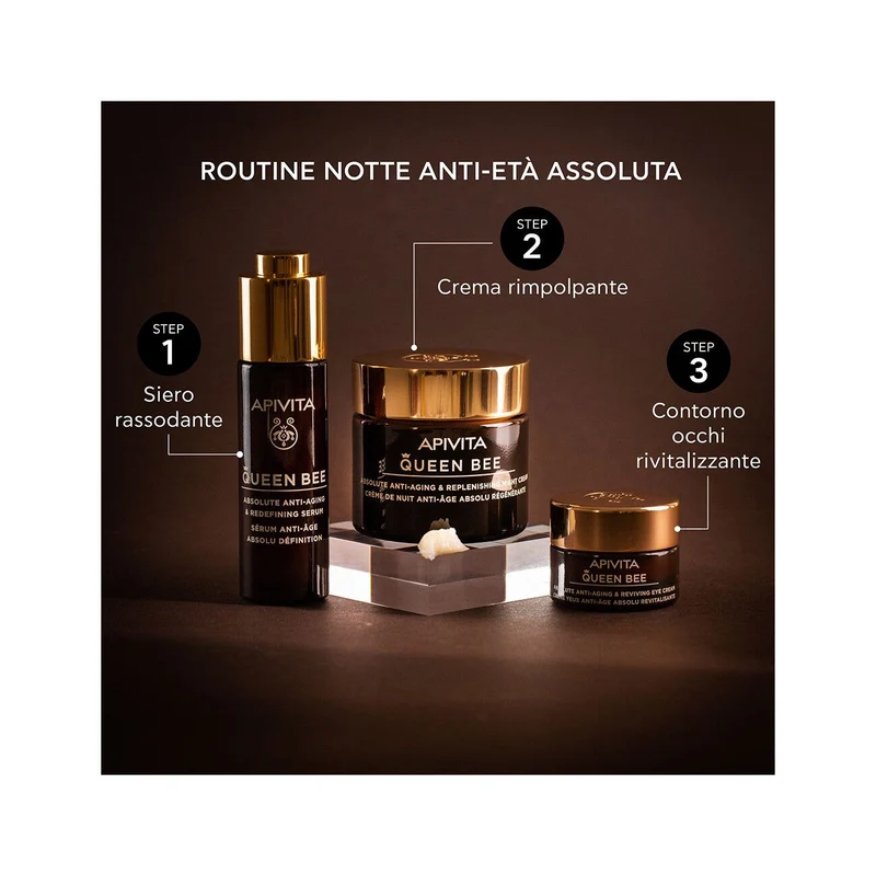 Apivita Queen Bee Serum Siero Viso Anti-Età Assoluto&Rassodante 30ml