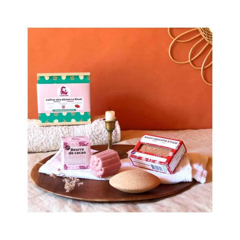 Lamazuna Cofanetto Pietra Esfoliante + Burro Di Cacao Solido + Sapone
