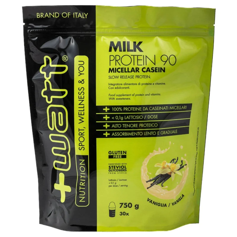 +Watt Milk Protein 90 Doypack Gusto Vaniglia 750g