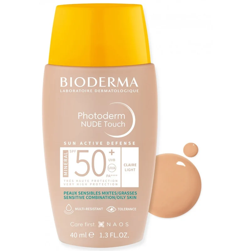 Bioderma Photoderm Nude Touch Mineral SPF50+ Tonalità Chiara 40ml