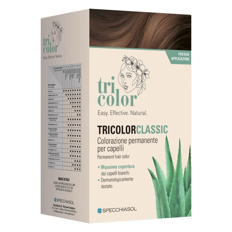 Specchiasol Tricolor Classic 5,5 Mogano 2 Tubi 50ml 2 Shaker 50ml + 4 Bustine 8ml