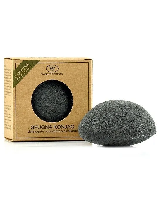 Spugna Struccante Konjac Al Carbone Di Bambu' 1 Pezzo