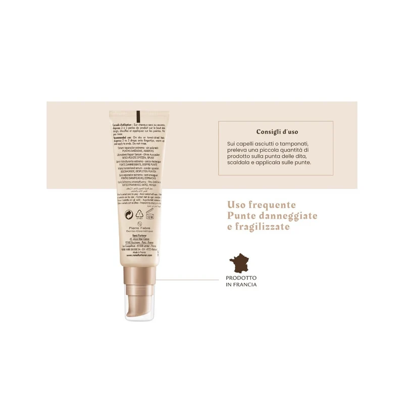 René Furterer Absolue Keratine Siero Ristrutturante Estremo Punte Danneggiate 30ml