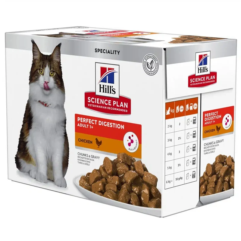 Hill's Science Plan Perfect Digestion Bocconcini Pollo Gatti Bustine 12x85g