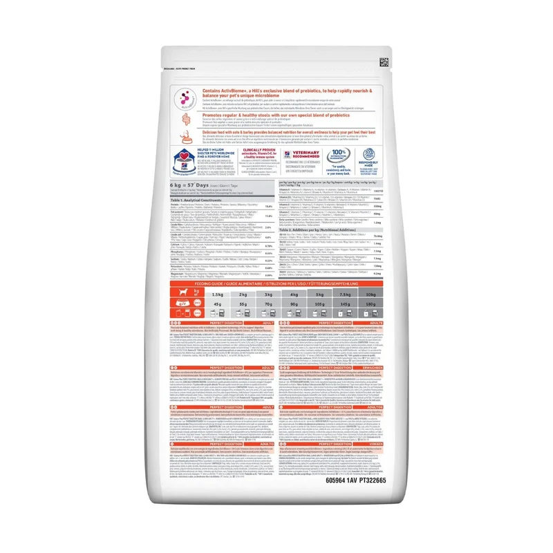 Hill's Science Plan Perfect Digestion Crocchette Pollo E Riso Integrale Cani Taglia Piccola Sacco 1,5kg