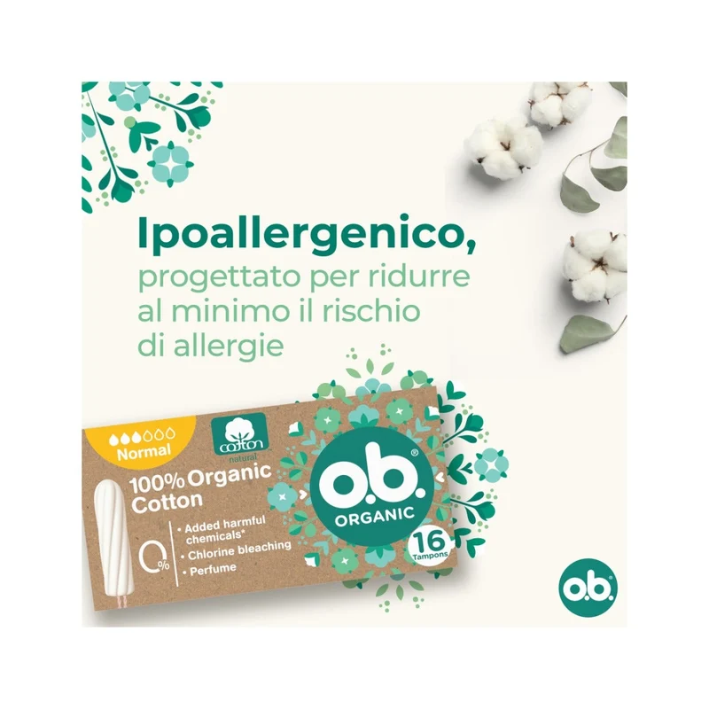 Ob Pro Comfort Organic Normal 16 Tamponi