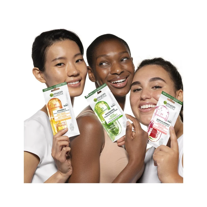 Garnier Maschera In Tessuto Ampolla Rassodante Estratto Di Anguria/Acido Ialuronico 15g