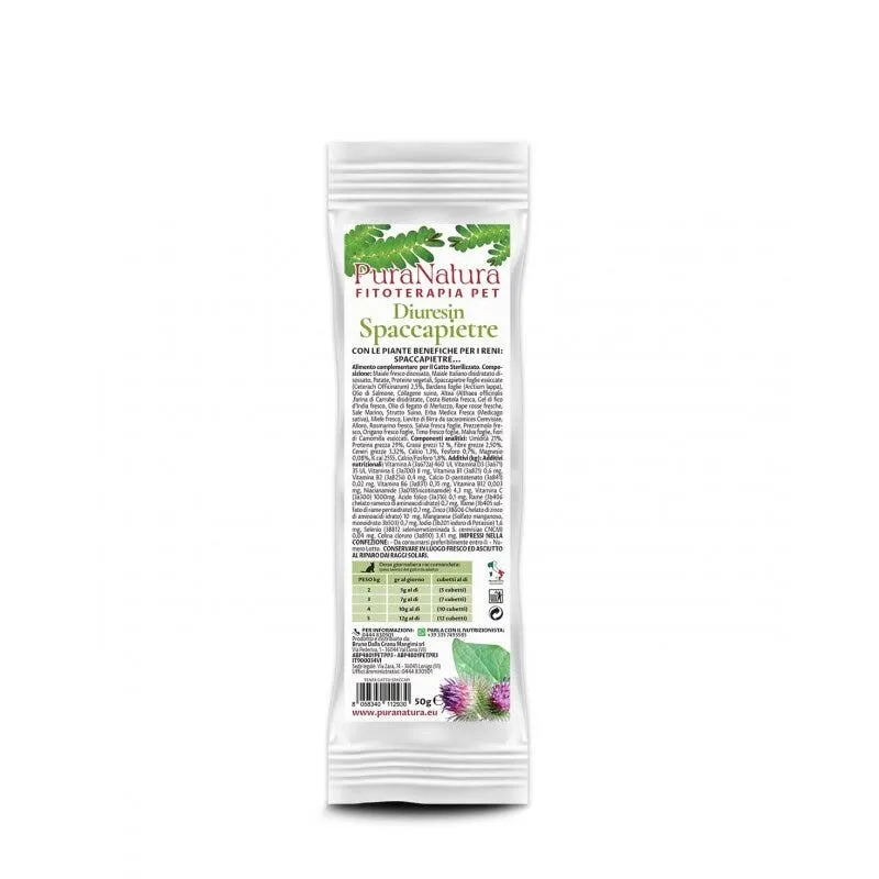PuraNatura Diuresin Spaccapietre Integratore Per Gatti Adulti 50g