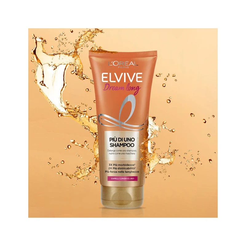 L'Oréal Paris Elvive Più Di Uno Shampoo Dream Long Shampoo Nutriente Capelli Lunghi/Lisci 200ml