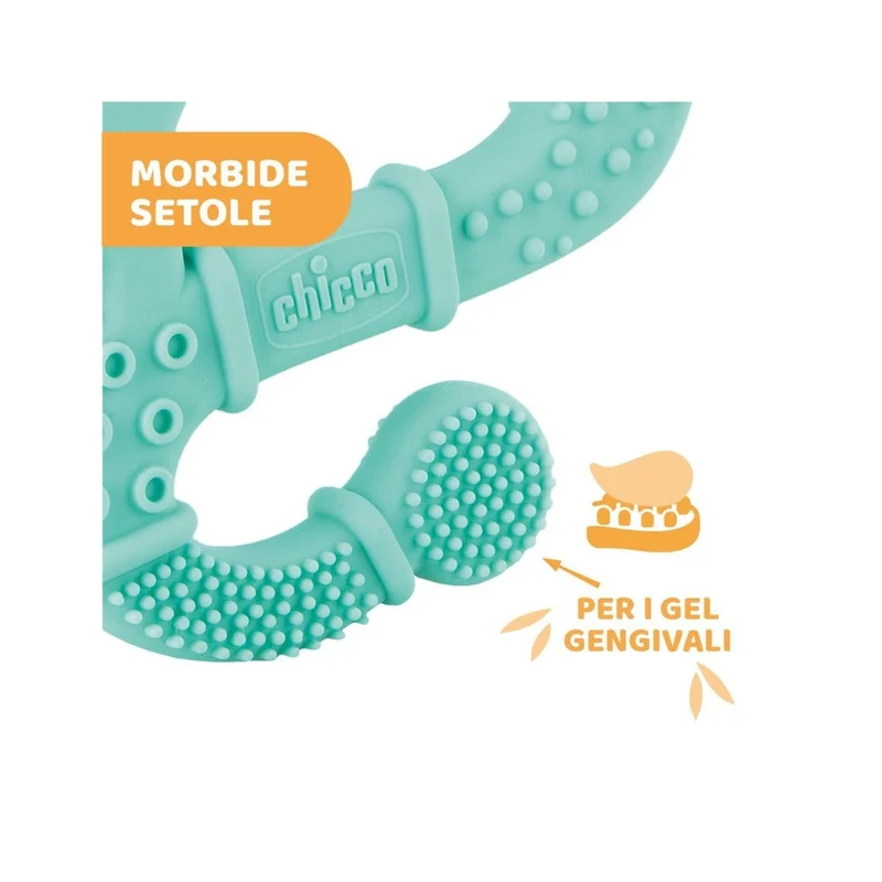 Chicco Massaggiagengive Soft Iguana Maschio Setole Morbide